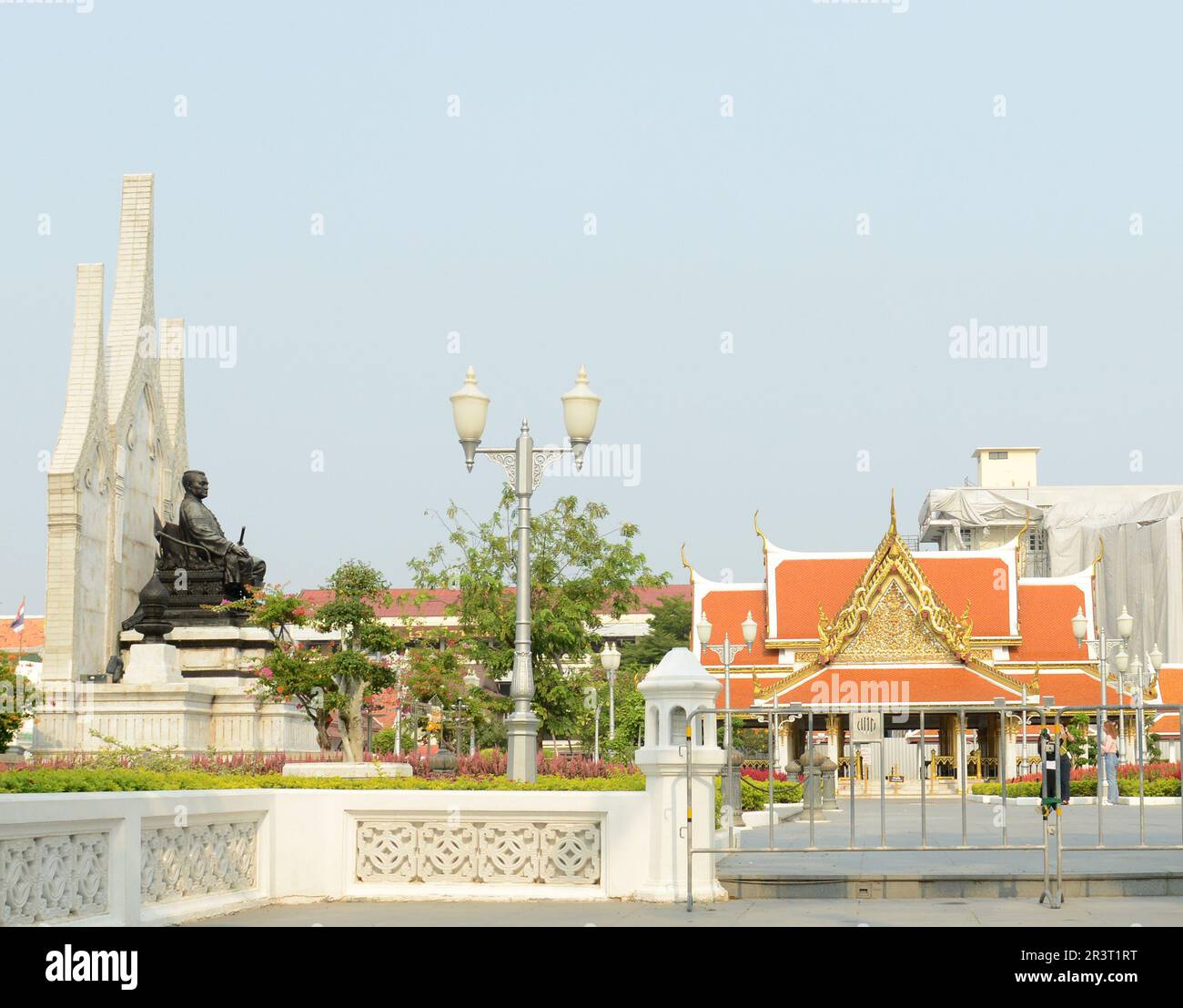 Statue von König Rama III. In Banglamphu, Bangkok, Thailand. Stockfoto