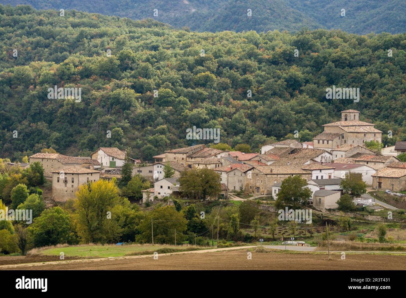Ecala, Alava, valle de Arana, Euzkadi, Spanien. Stockfoto