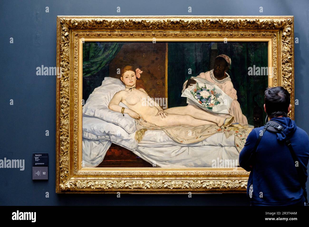 Edouard Manet (1832-1883). Olympia,. 1863,. Óleo sobre lienzo, Museo de Orsay, Ministerio de Cultura y Comunicación Francés, Paris, Frankreich in Westeuropa. Stockfoto