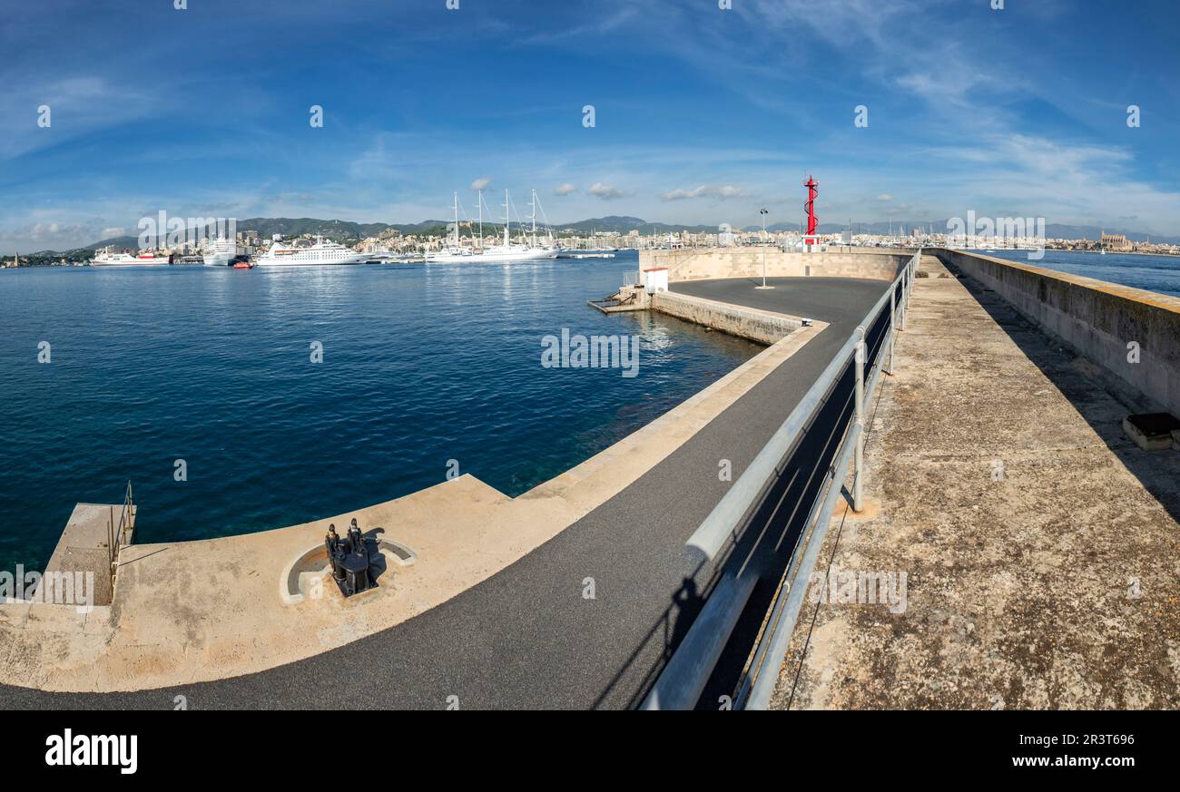 Hafen von Palma, Mallorca, balearen, Spanien. Stockfoto