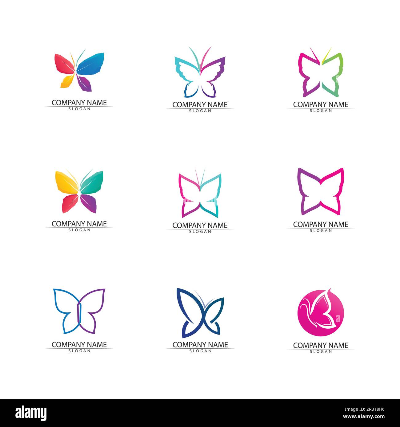 Schönheit Schmetterling Vektor Icon Design Stock Vektor