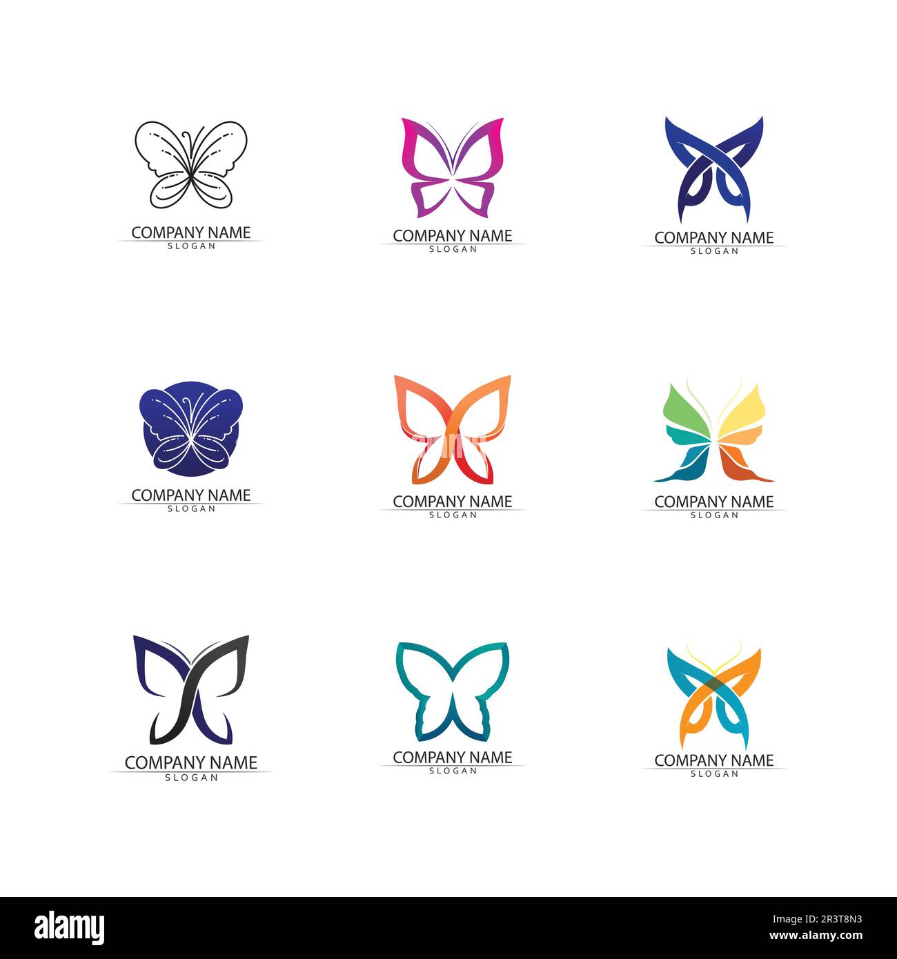 Schönheit Schmetterling Vektor Icon Design Stock Vektor