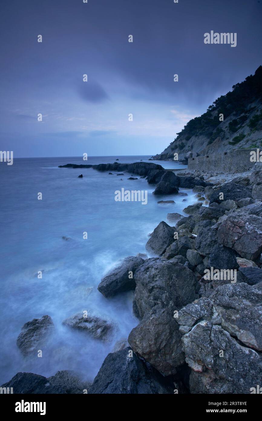 Sa Galera. Banyalbufar. Sierra de Tramuntana. Mallorca Islas Baleares. España. Stockfoto