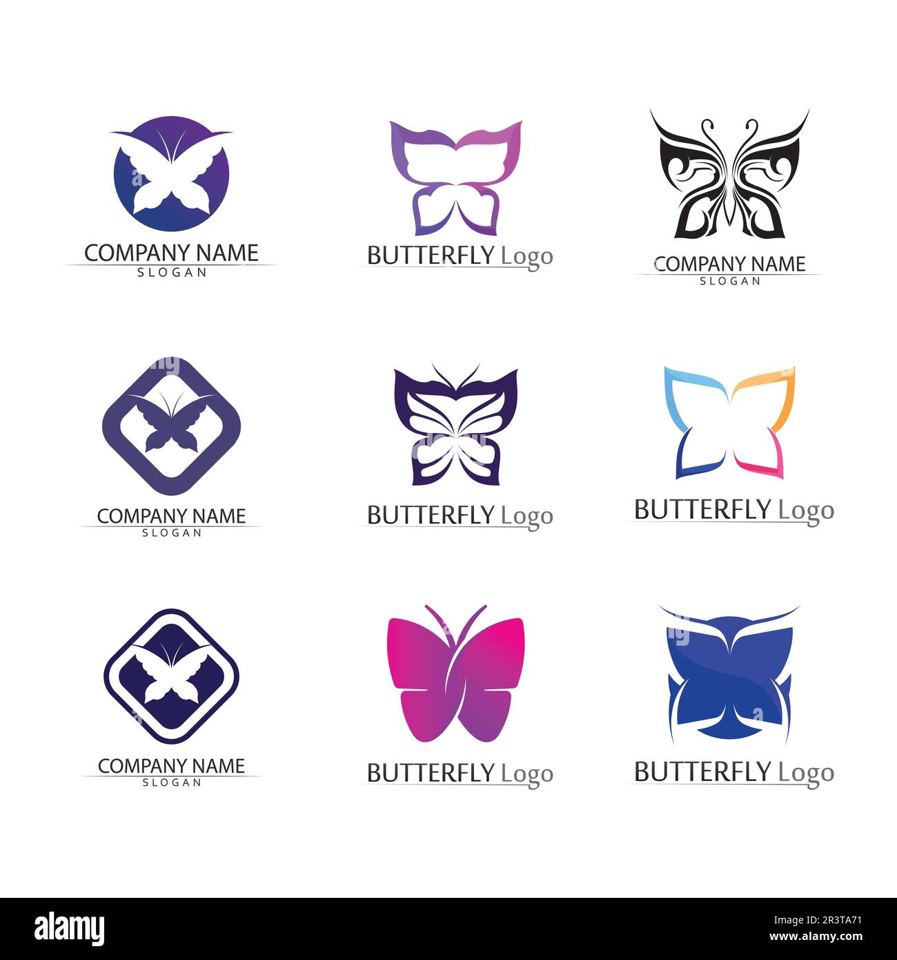 Schönheit Schmetterling Vektor Icon Design Stock Vektor