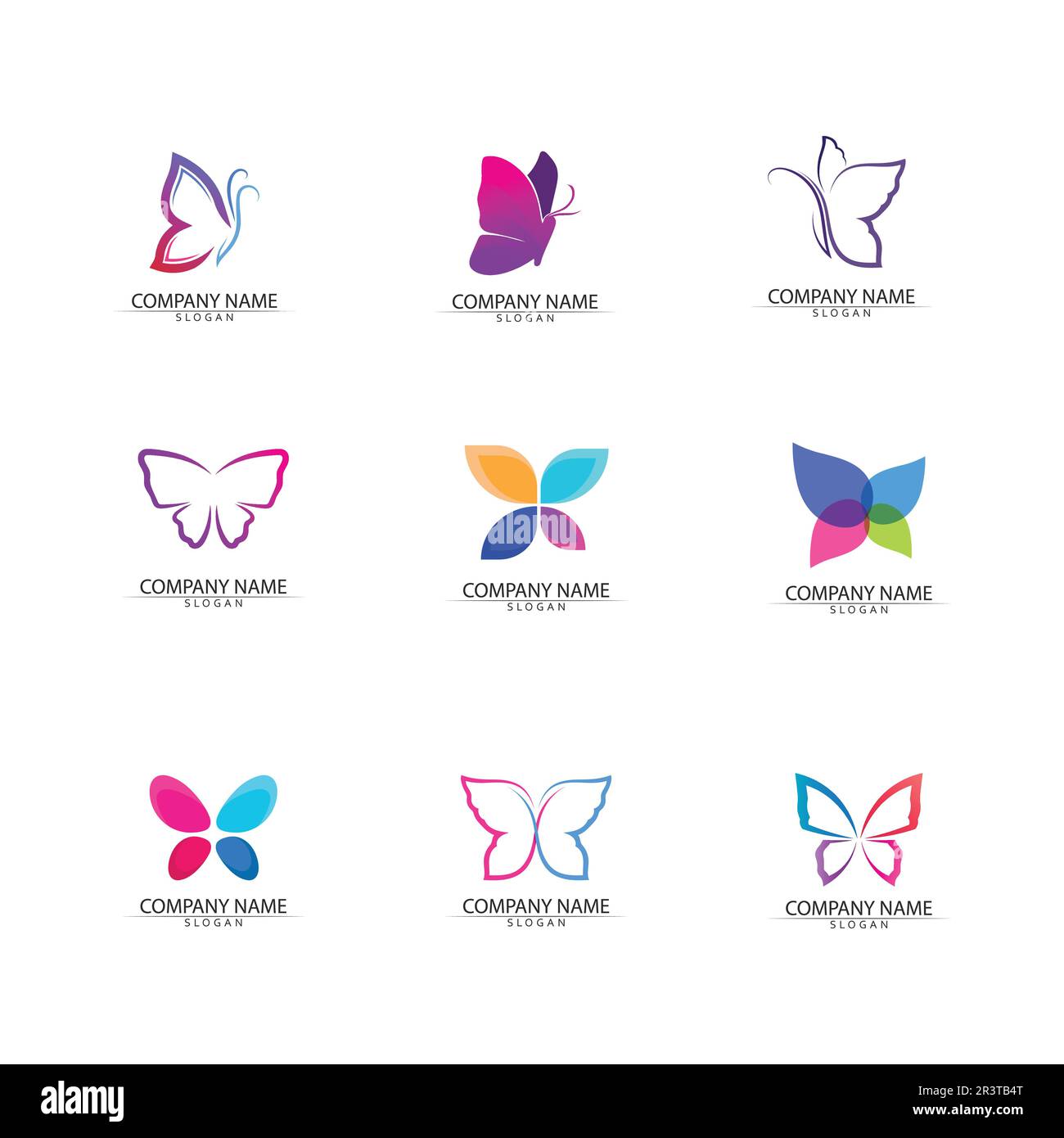 Schönheit Schmetterling Vektor Icon Design Stock Vektor