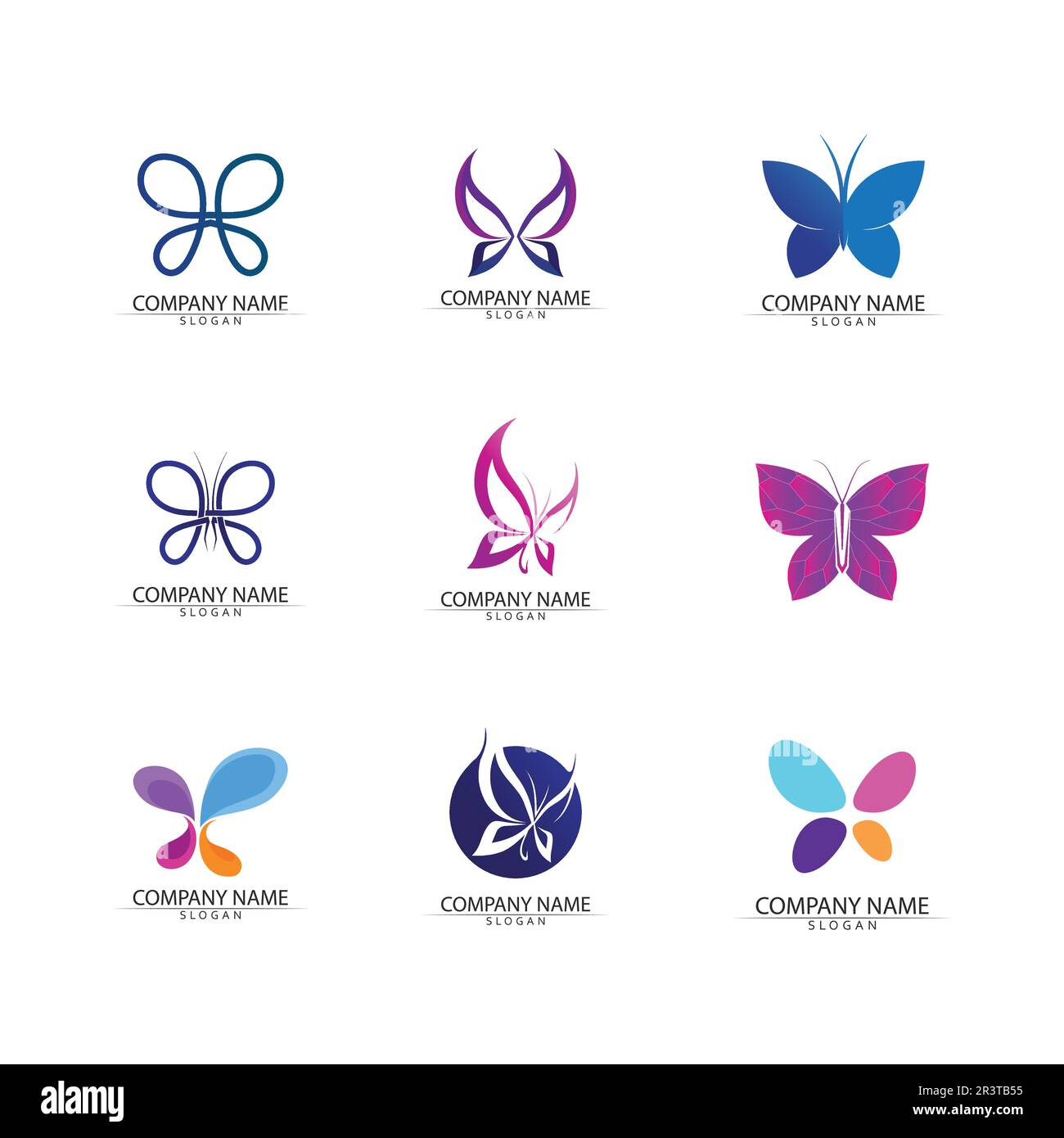 Schönheit Schmetterling Vektor Icon Design Stock Vektor