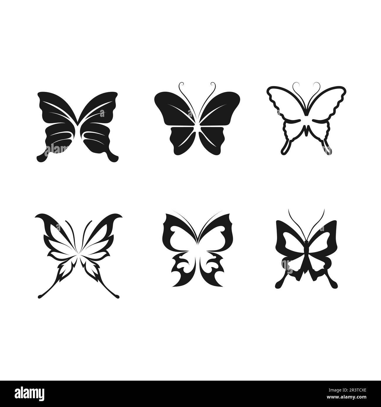 Schönheit Schmetterling Vektor Icon Design Stock Vektor