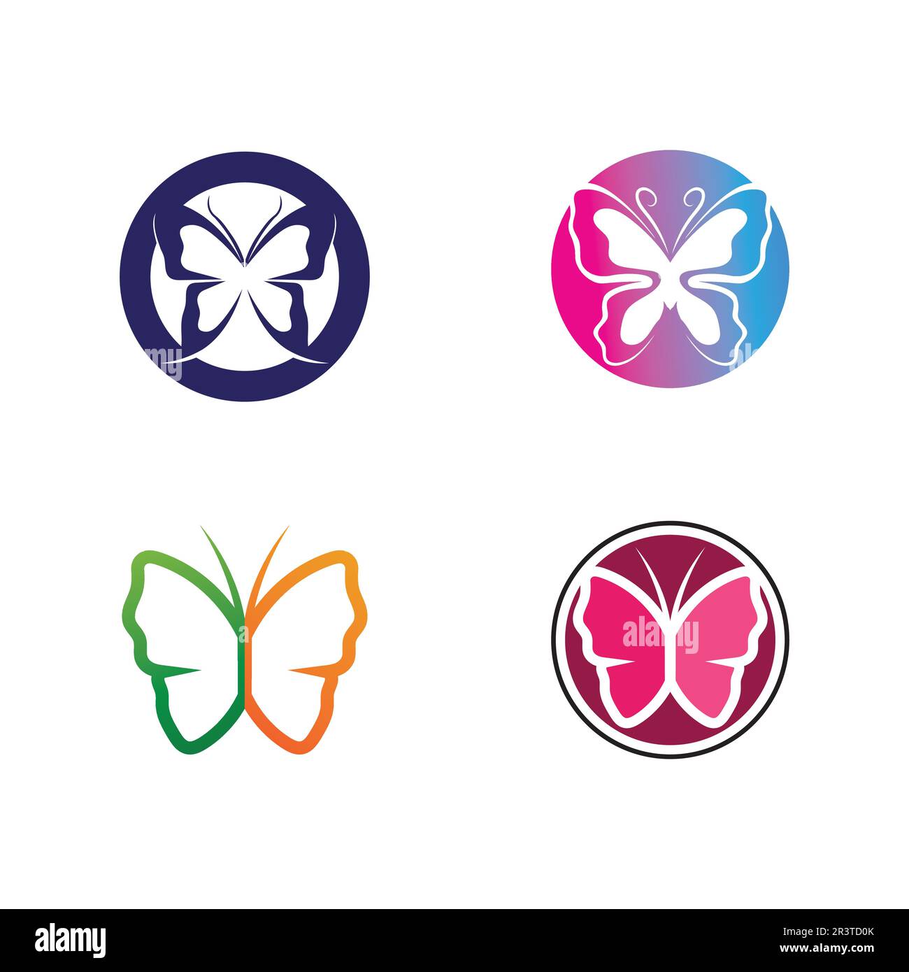 Schönheit Schmetterling Vektor Icon Design Stock Vektor