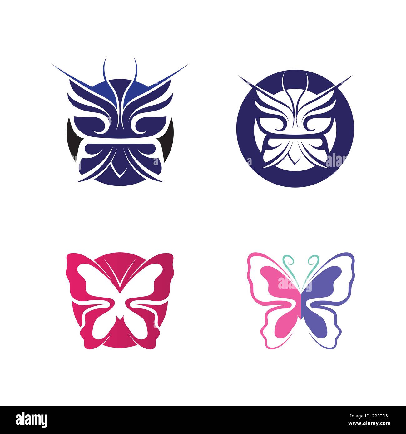 Schönheit Schmetterling Vektor Icon Design Stock Vektor