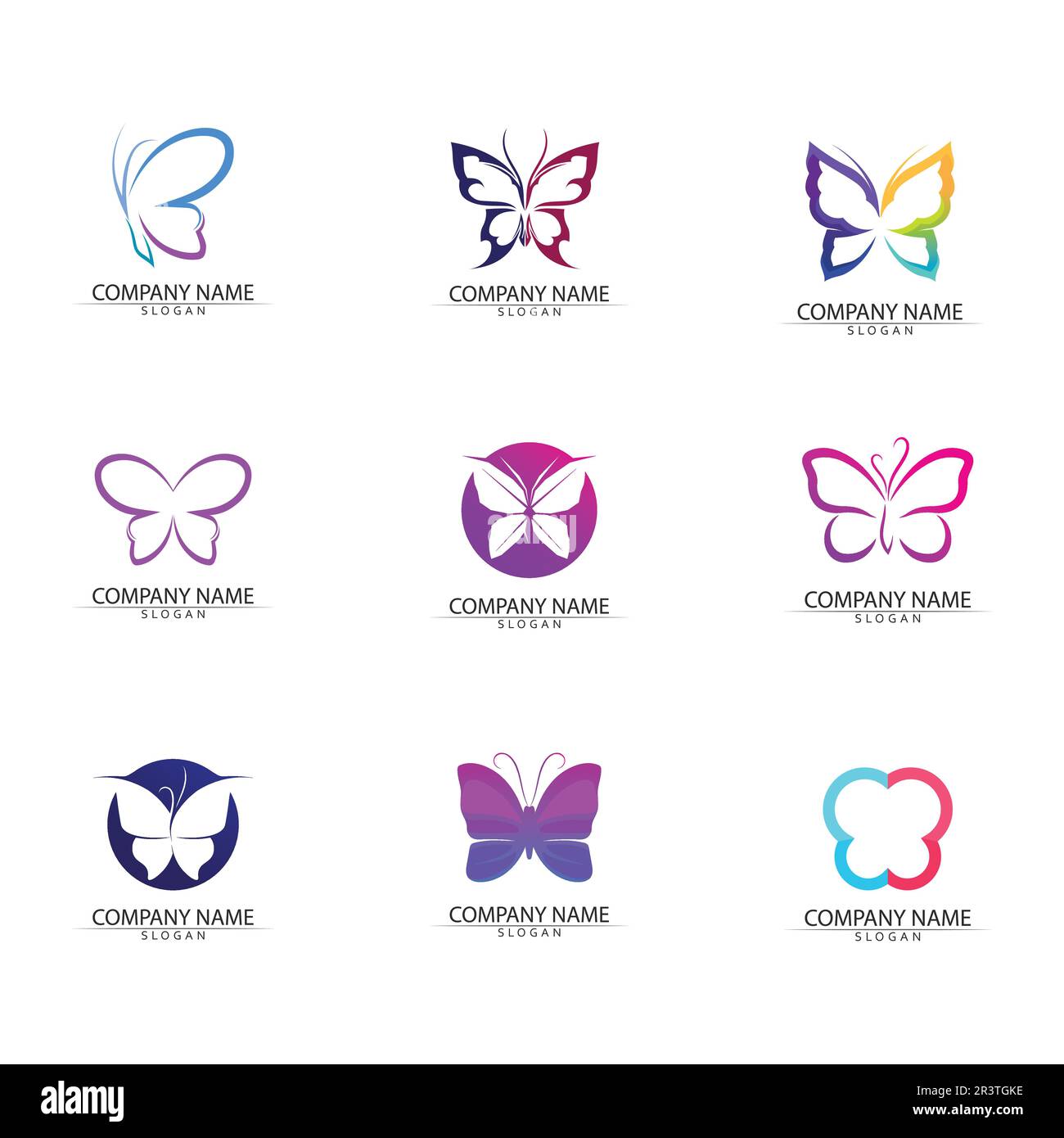 Schönheit Schmetterling Vektor Icon Design Stock Vektor