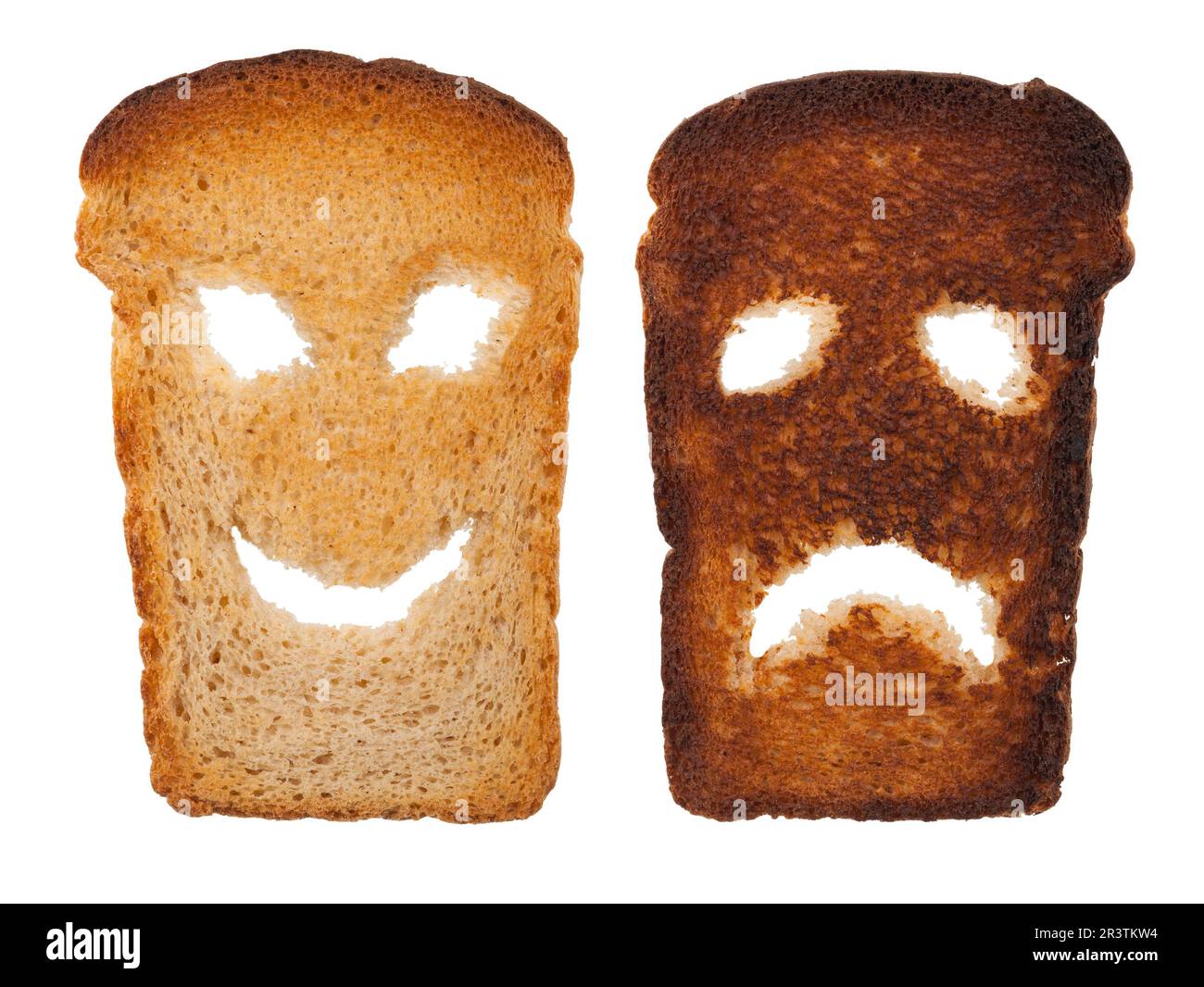 Smiley Toast Stockfoto Smiley Toast Stockfoto