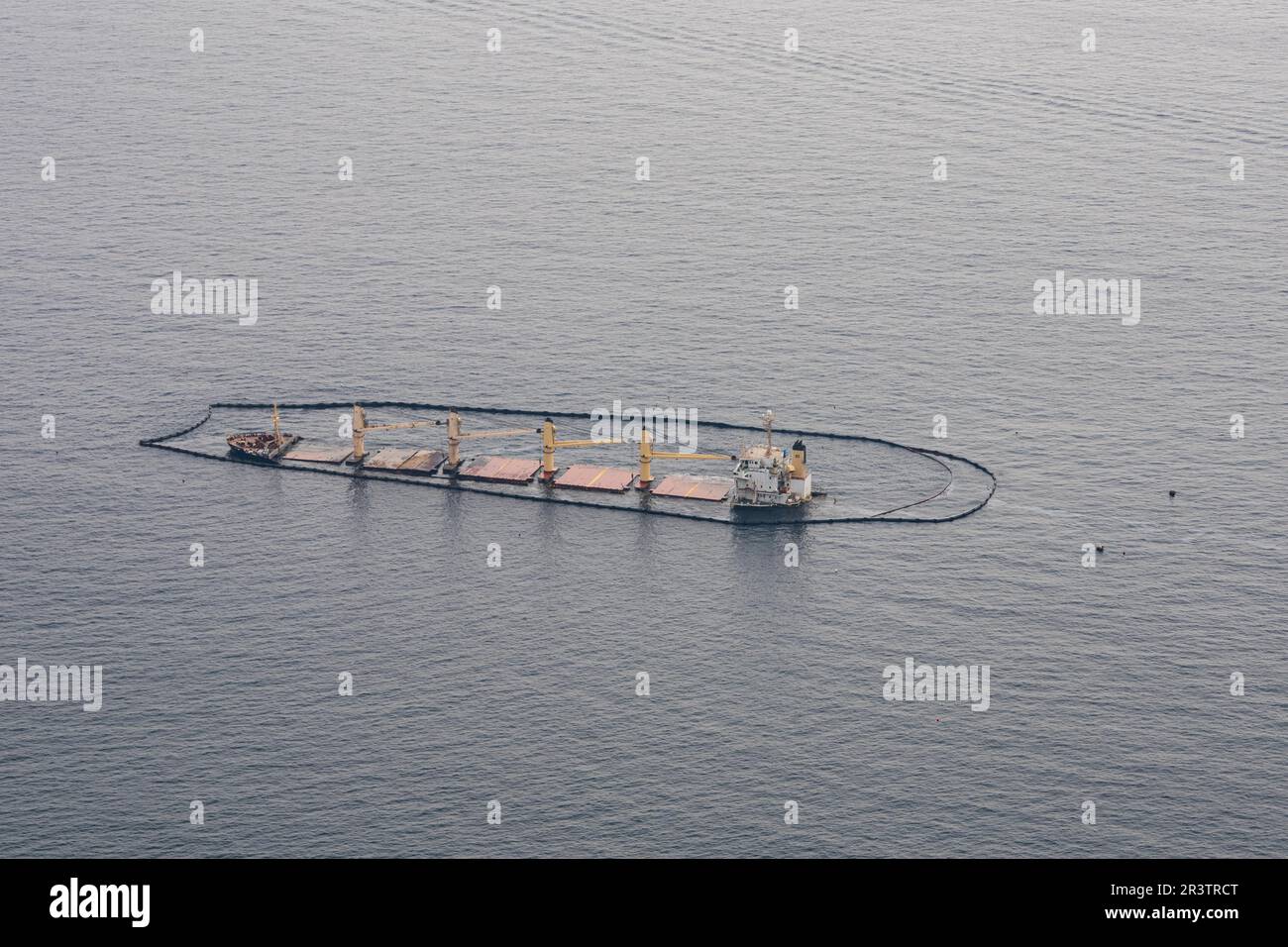 Gesunkenes Schiff, Gibraltar Stockfoto