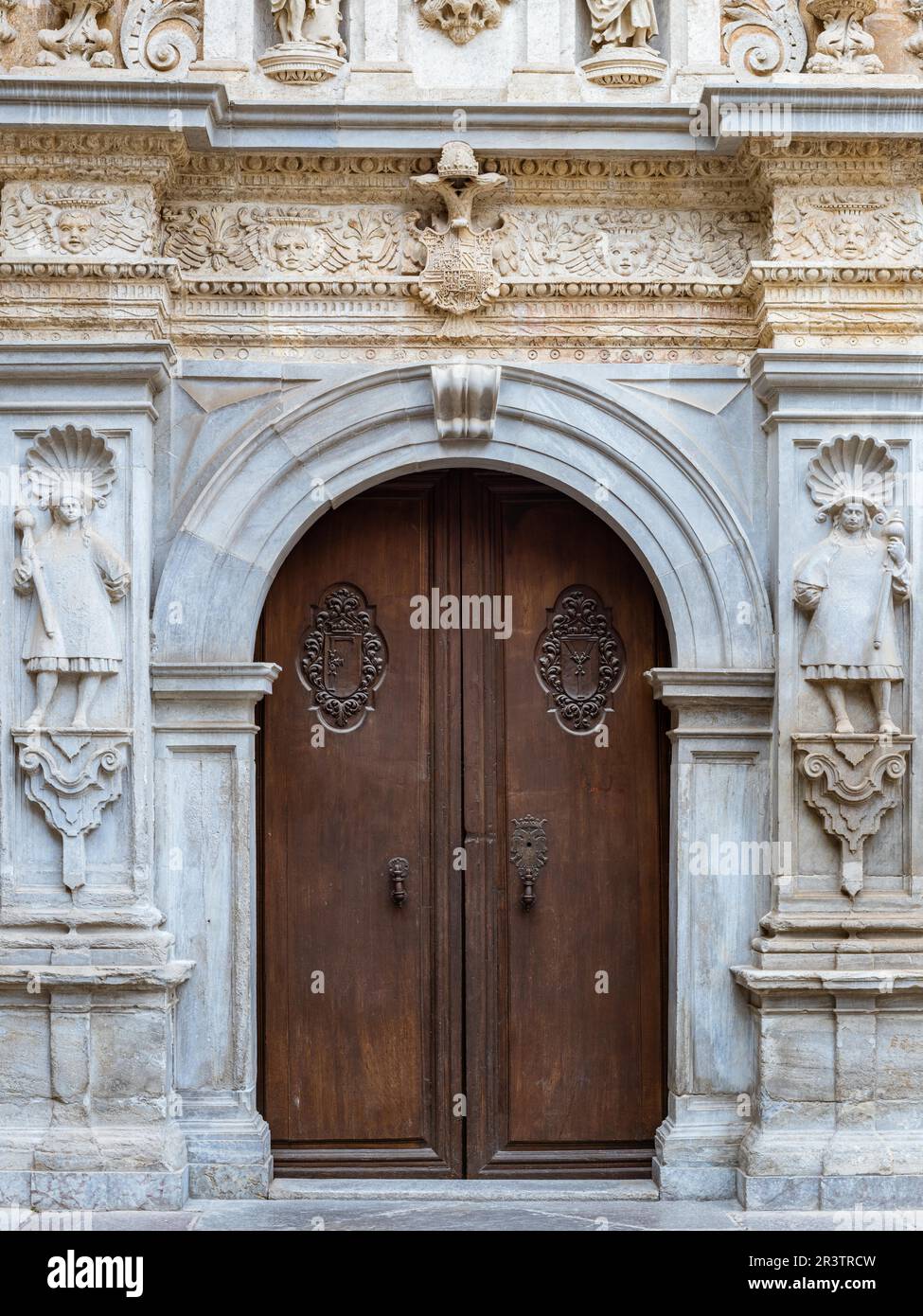 Dekorative Tür in Granada, Granada, Spanien Stockfoto