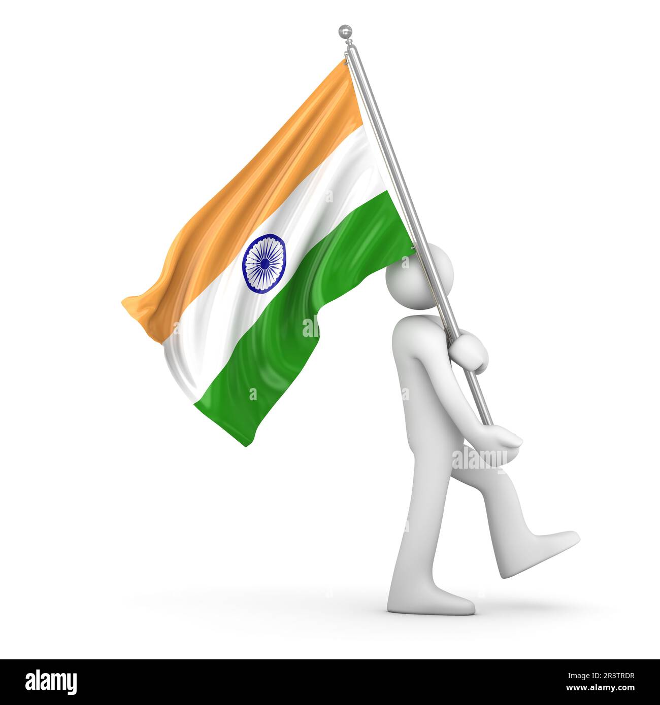 Flagge Indiens Stockfoto