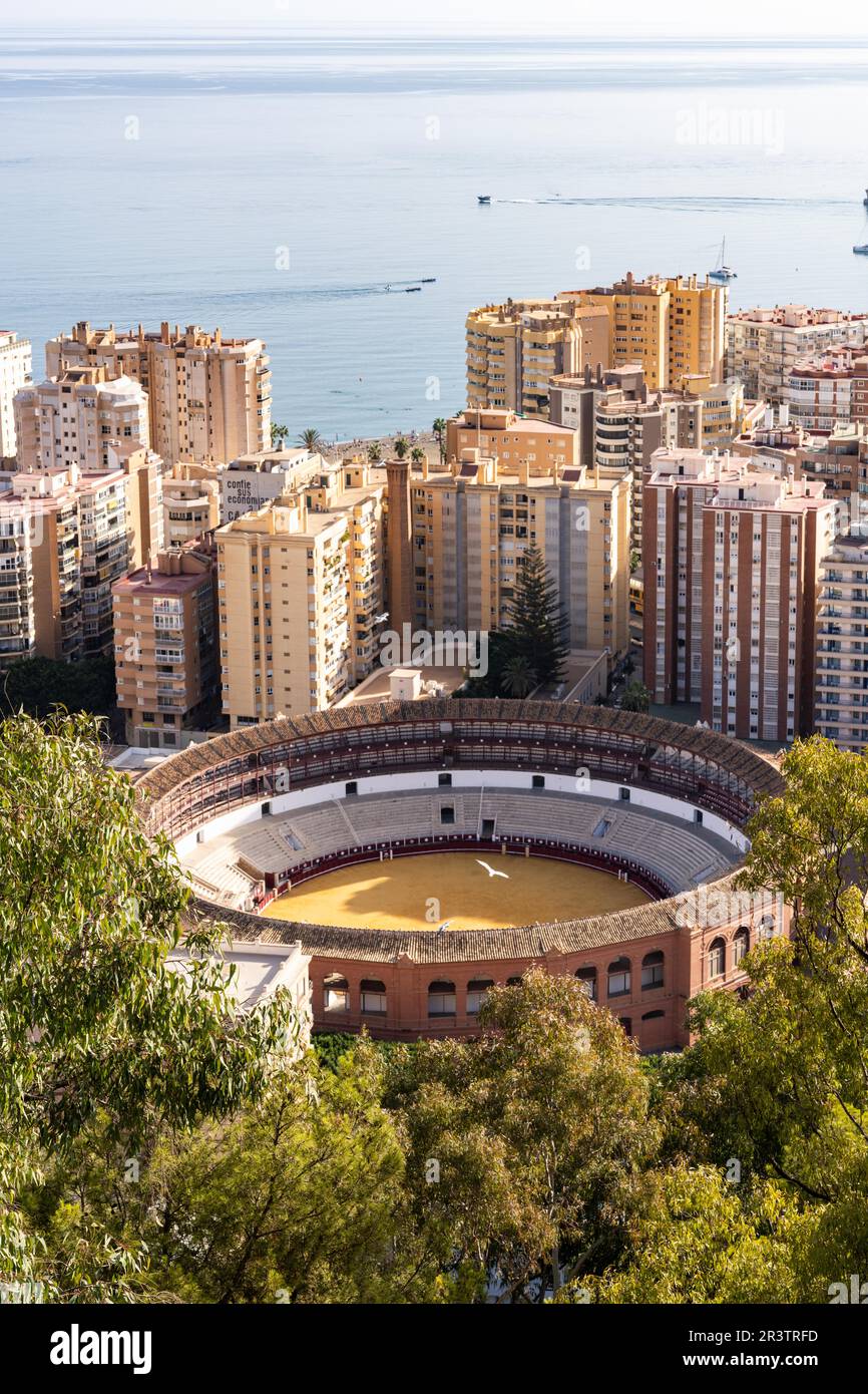 Plaza de Toros La Malagueta, Malaga, Spanien Stockfoto