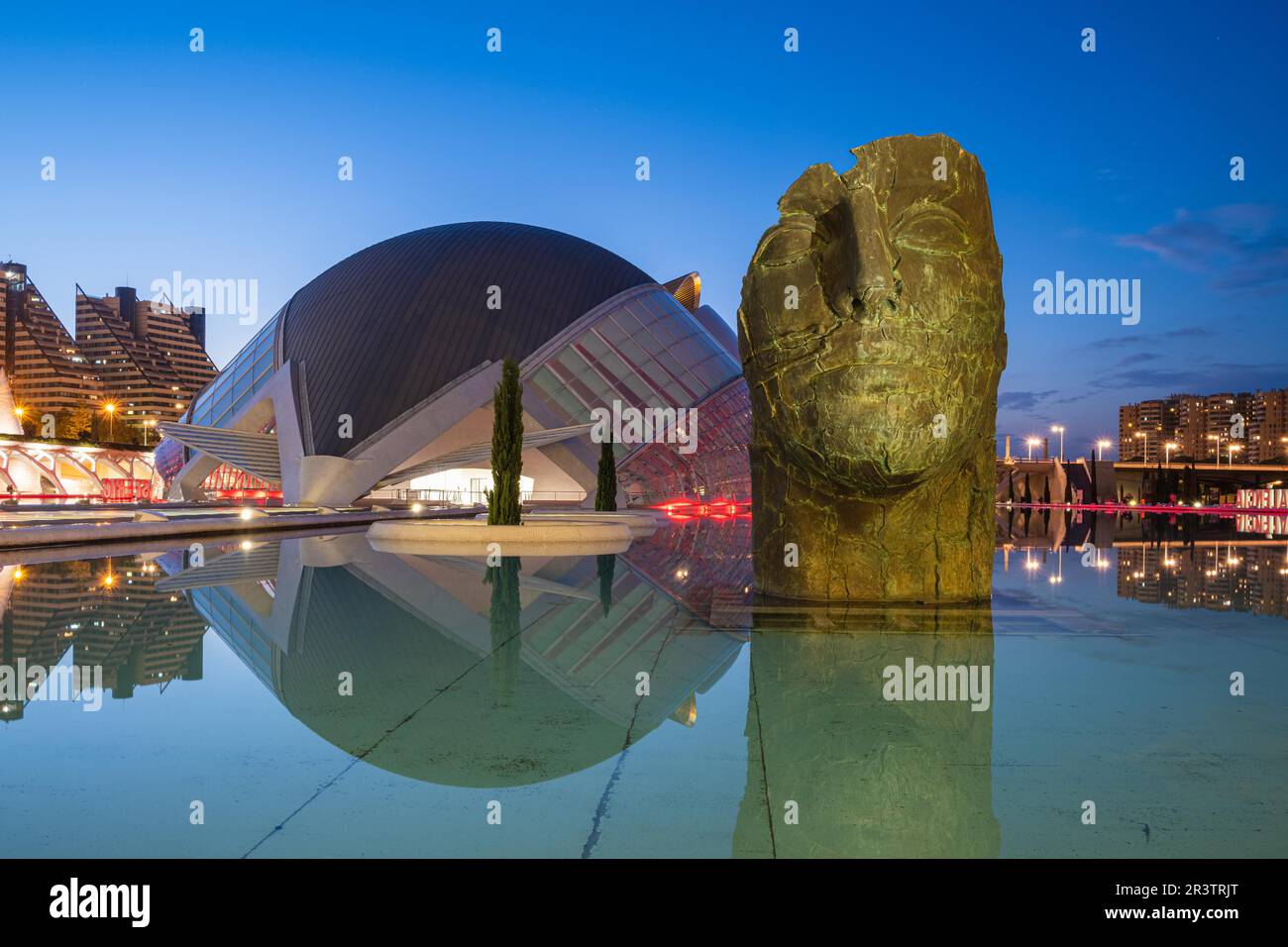 L Hemisferic Planetarium, Valencia, Spanien Stockfoto