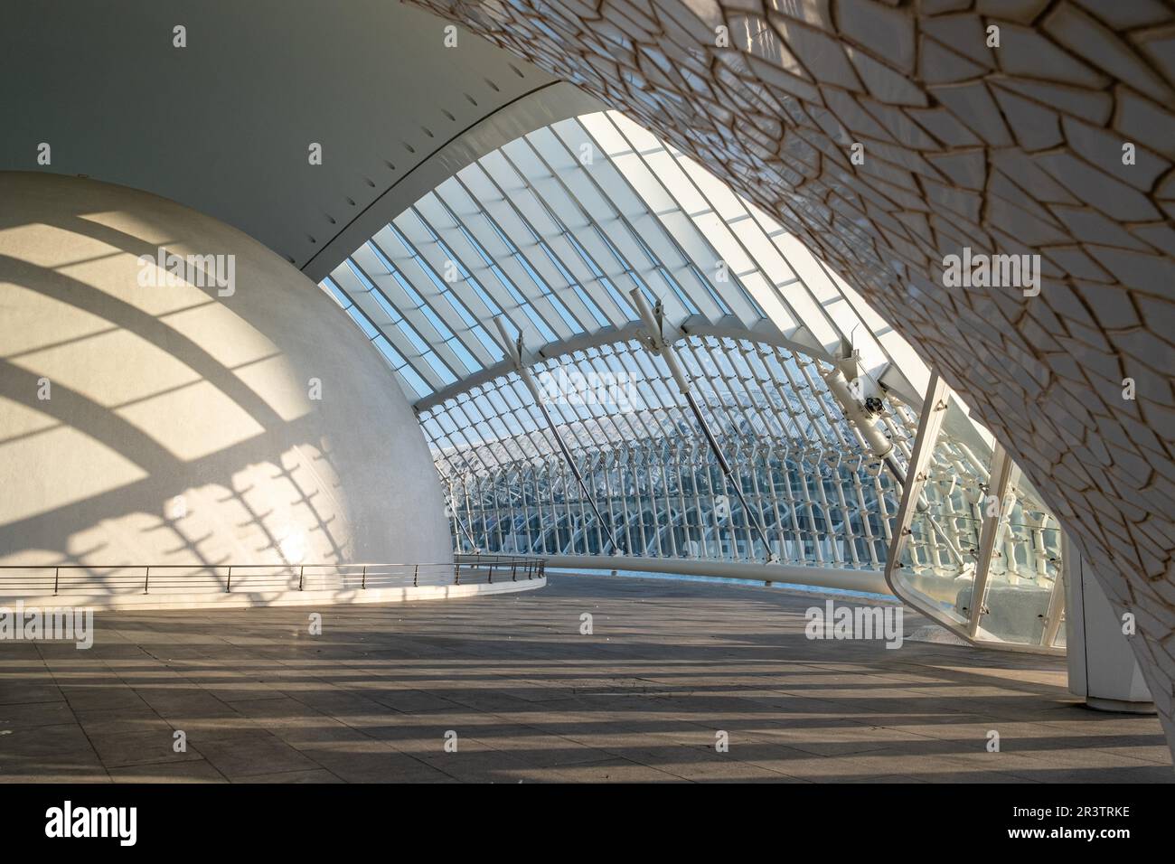 L Hemisferic Planetarium, Valencia, Spanien Stockfoto