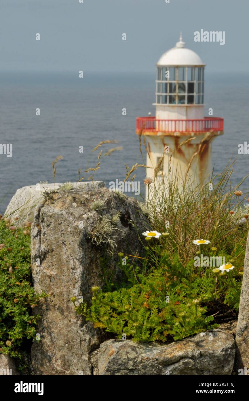 Arranmore Lighthouse, Arranmore Island, County Donegal, Arainn Mhor, Irland Stockfoto