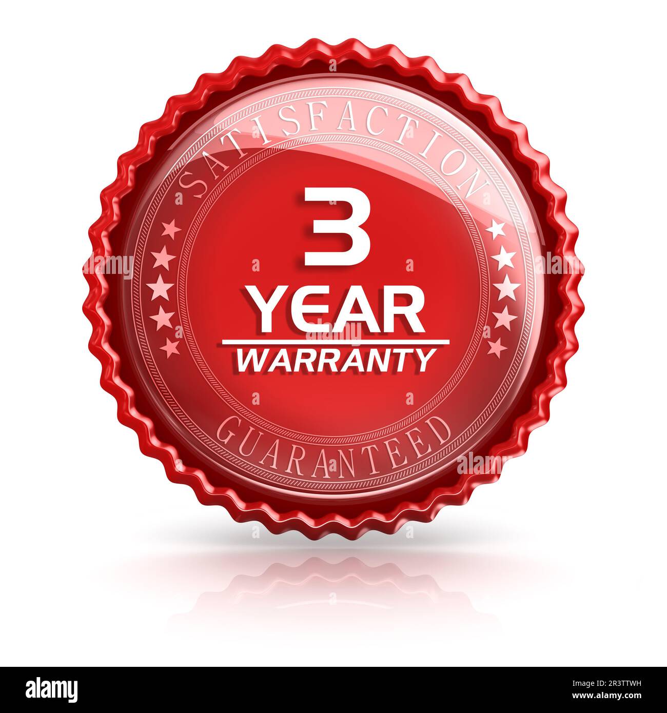 3 Jahre Garantie Stockfoto