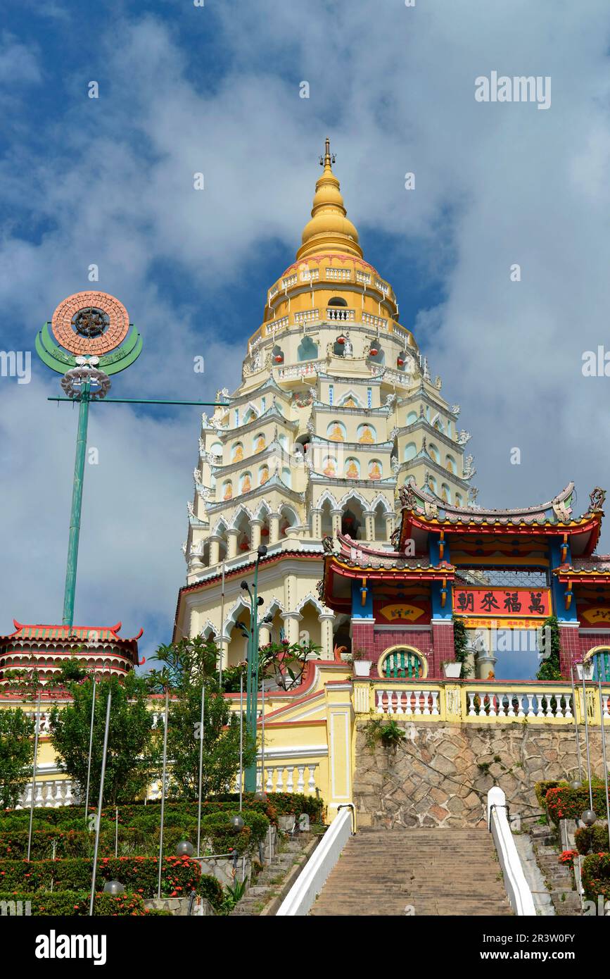 Pagode von 10.000 Buddhas, Kek Lok Si Tempelkomplex, Penang, Malaysia Stockfoto