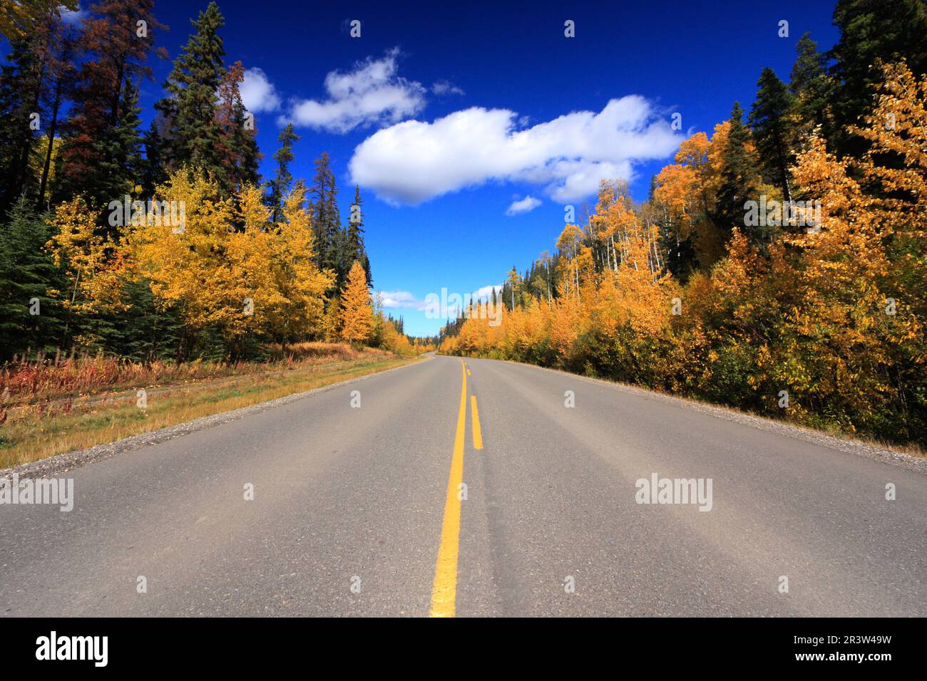 Ein Roadtrip im Herbst Stockfoto