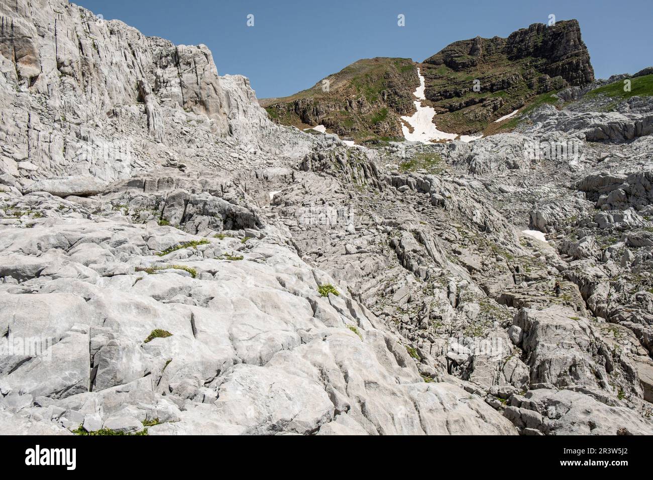 Das kalkhaltige Labyrinth von Pico de Aspe Stockfoto