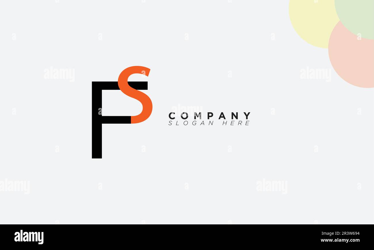 FS Alphabet Buchstaben Initialen Monogramm Logo Stock Vektor