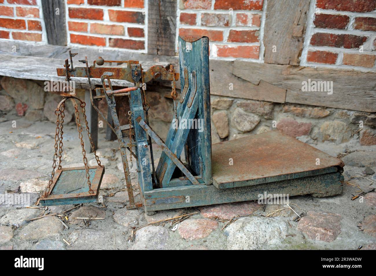 Historische Waagen Stockfoto