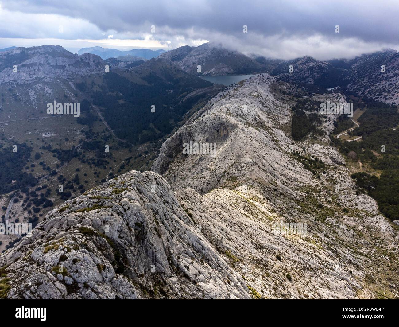 Puig de Ses Vinyes Stockfoto