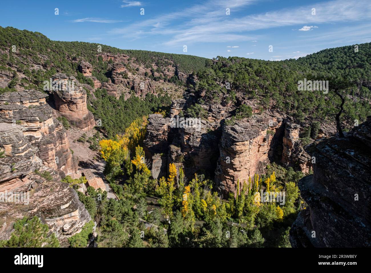 Barranco de la Hoz Stockfoto
