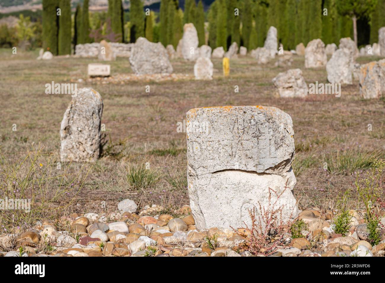 Vacceos Bestattungsstele Stockfoto