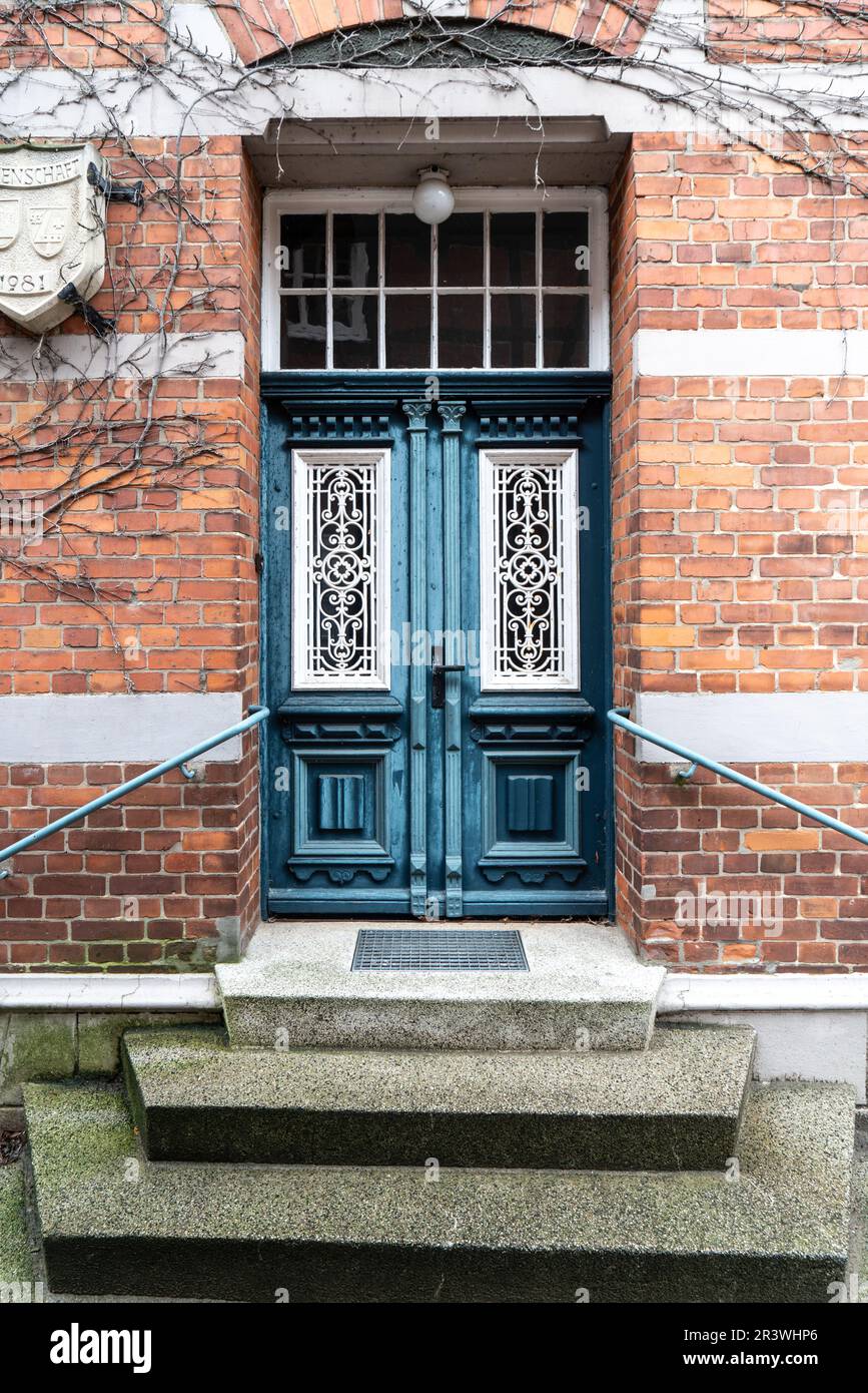 Tür in der Altstadt von Hitzacker an der Elbe Stockfoto