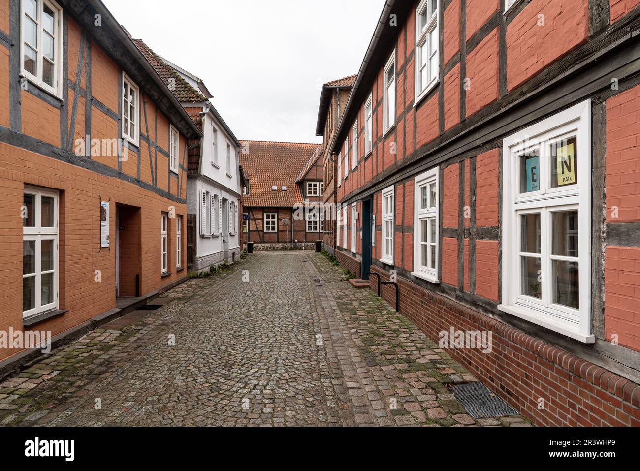 Altstadt von Hitzacker an der Elbe Stockfoto
