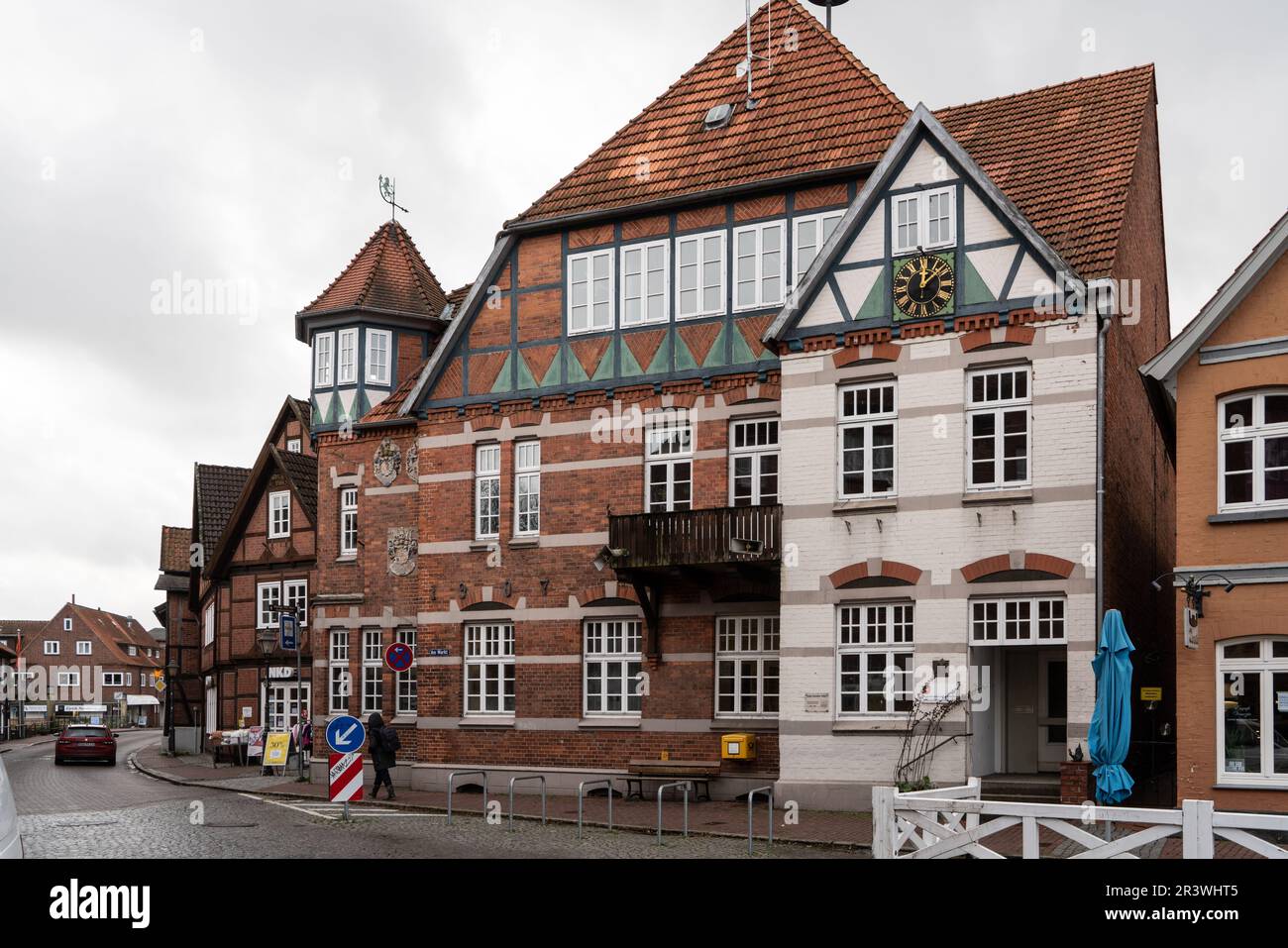 Altstadt von Hitzacker an der Elbe Stockfoto