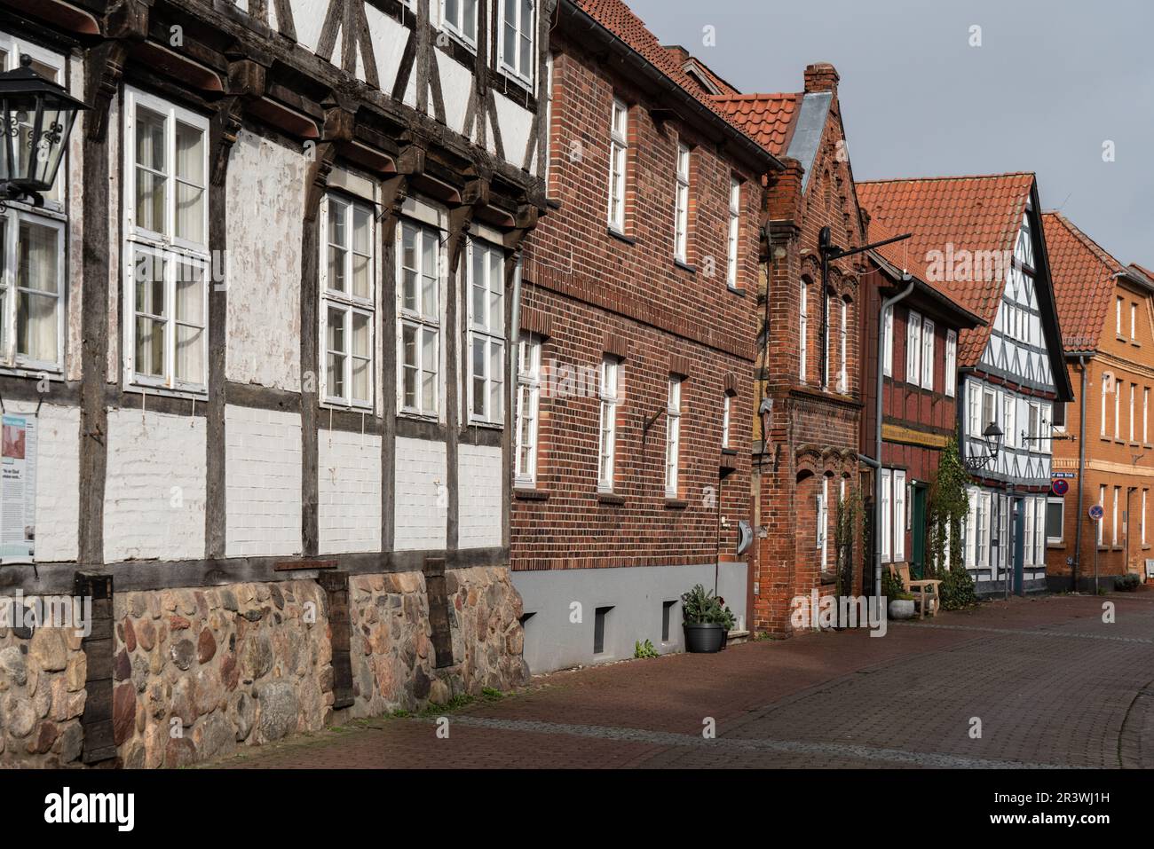 Altstadt von Hitzacker an der Elbe Stockfoto