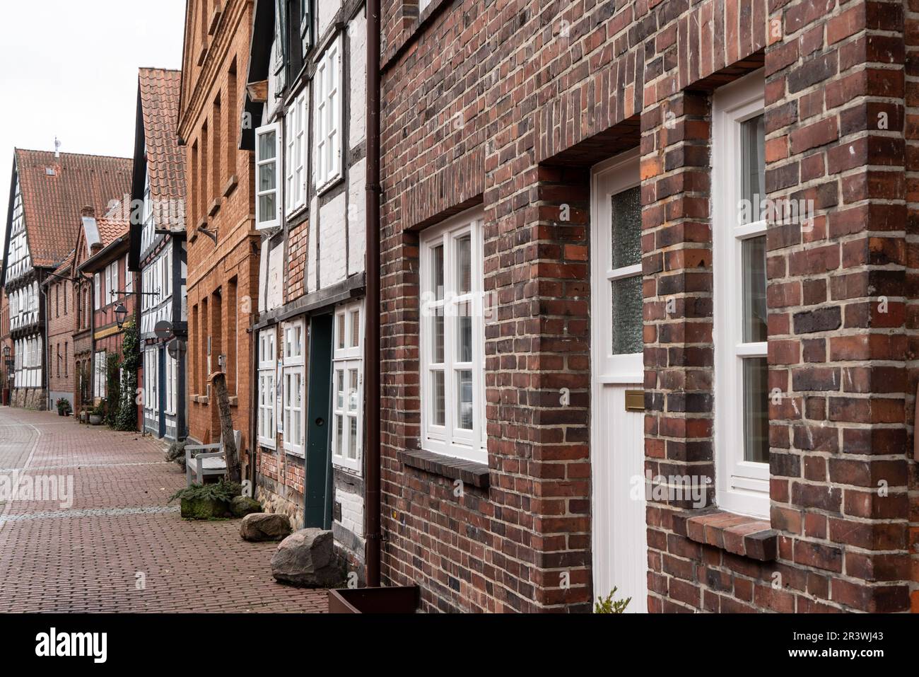 Altstadt von Hitzacker an der Elbe Stockfoto