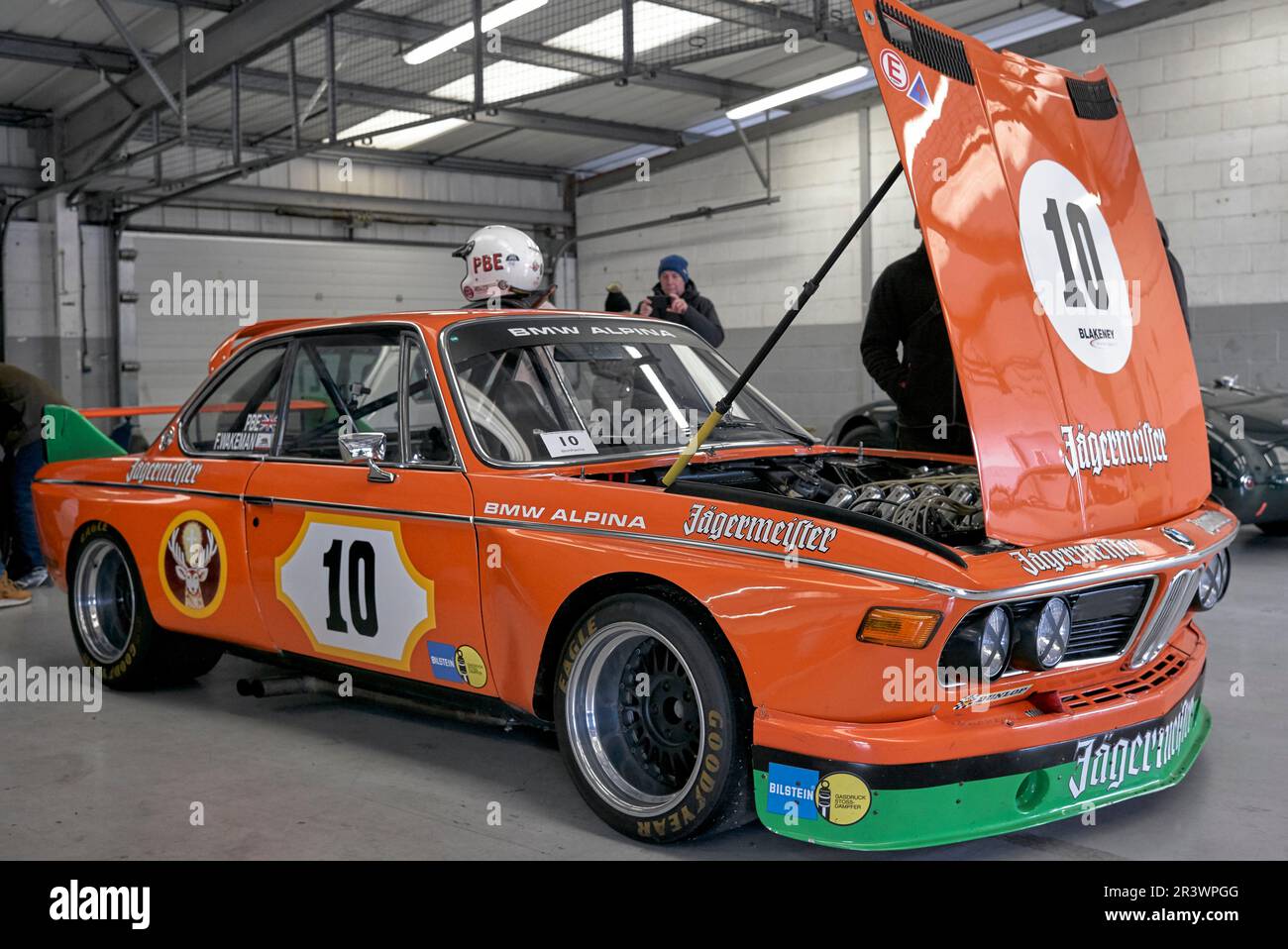 BMW 3,5 CSL Alpina deutscher Sportwagen. 2023 VSCC Pomeroy Trophy Classic Cars Silverstone Circuit England Großbritannien Stockfoto