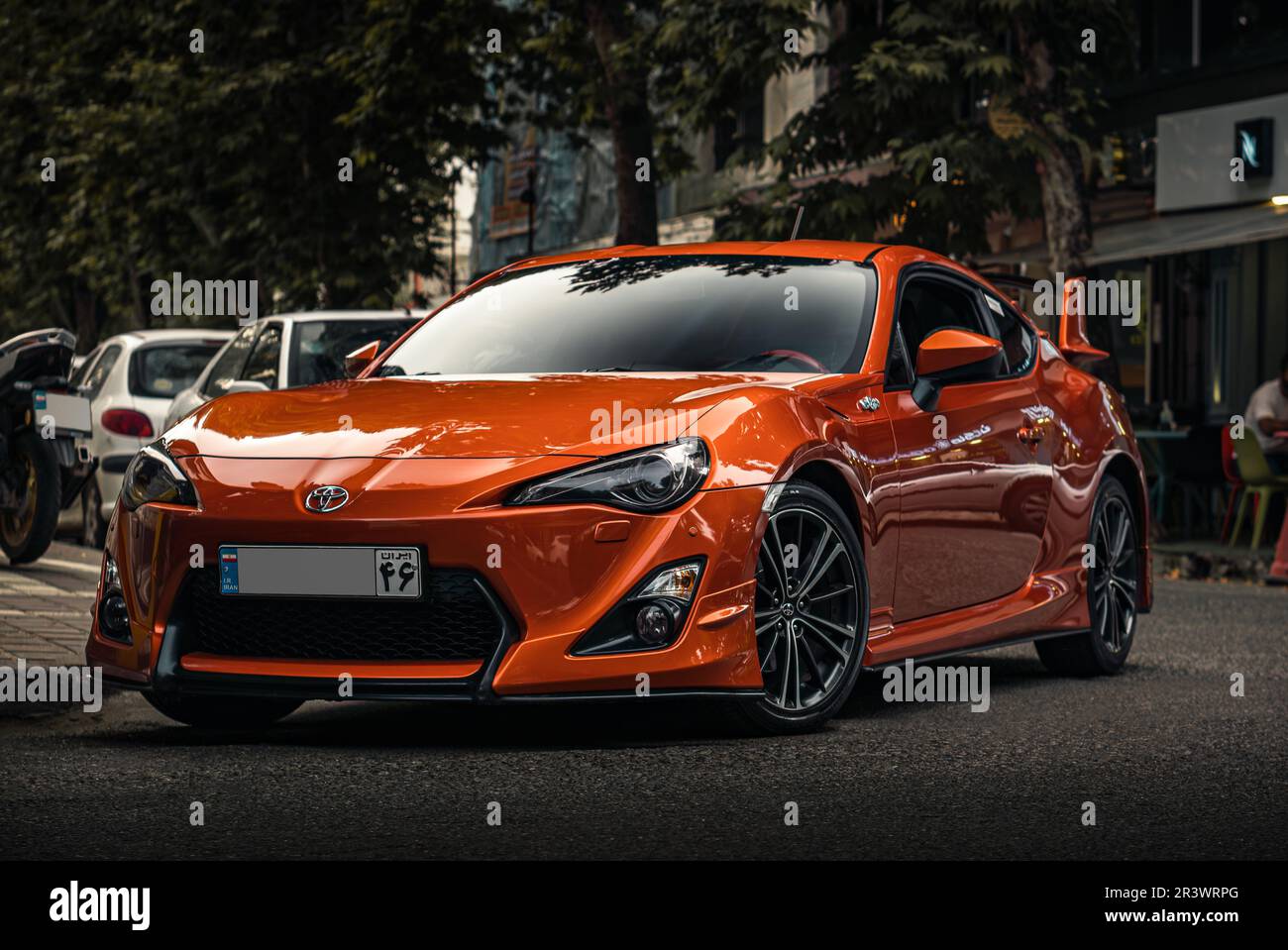 Drei Viertelfotos von einem toyota GT86 vorne Stockfoto