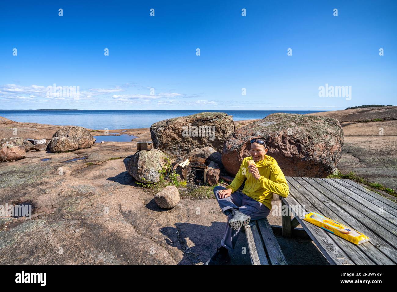Auf der Insel Lanskeri, Hamina, Finnland Stockfoto