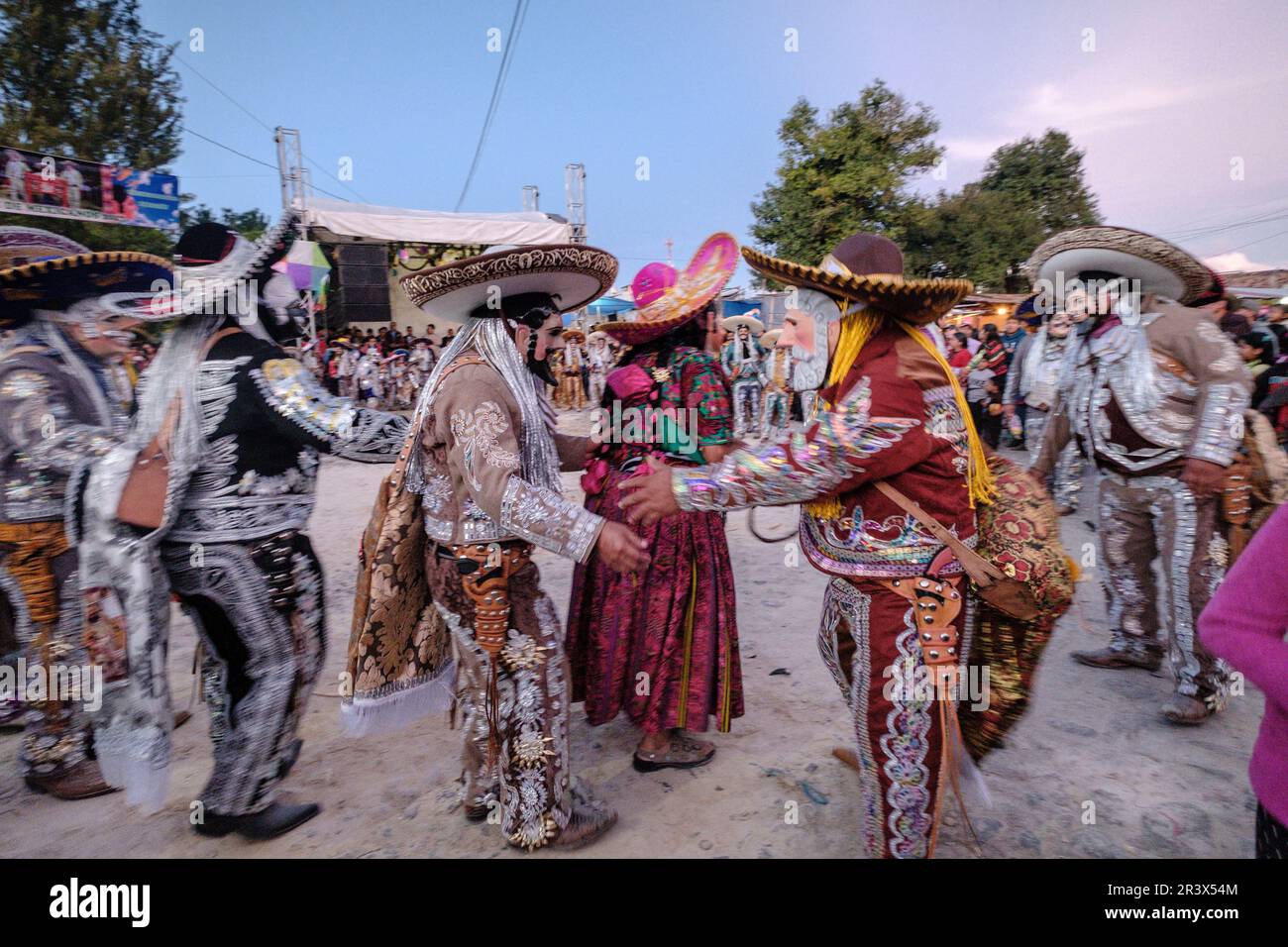 Danza de los Mexicanos, Santo Tomás Chichicastenango, República de Guatemala, América Central. Stockfoto