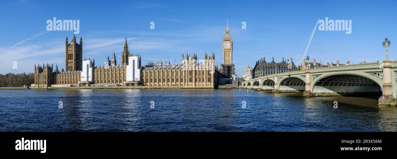 Palace of Westminster, Westminster Bridge, London, England, Großbritannien. Stockfoto