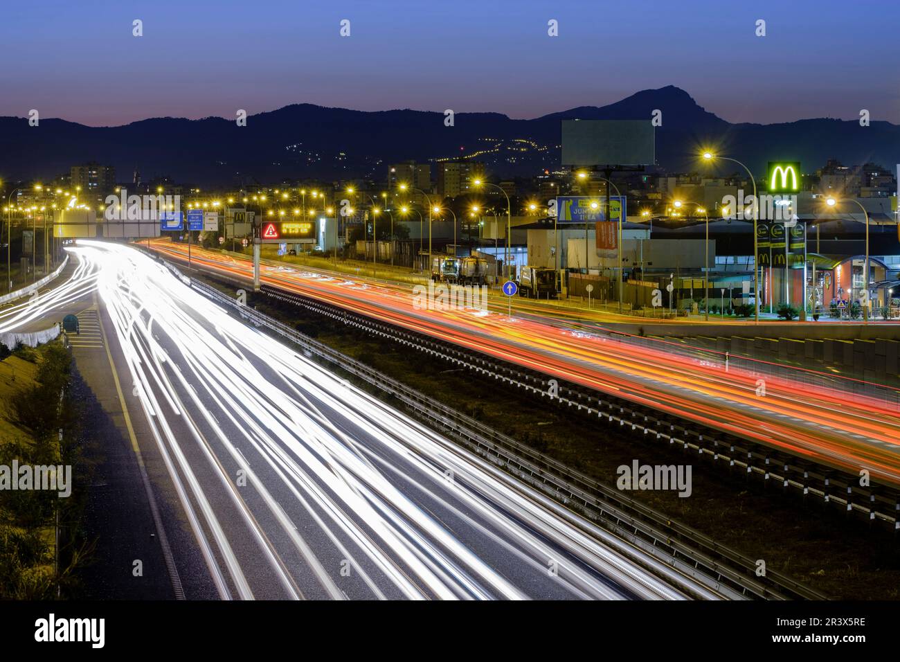 Ma-19, Autopista de Levante, Palma, Mallorca, Balearen, Spanien, Europa. Stockfoto