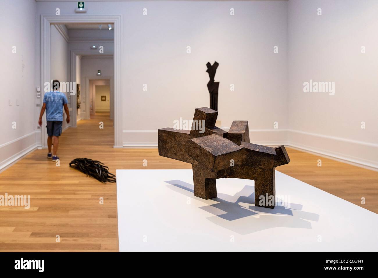 Alrededor del vacío I, 1964, Eduardo Chillida,Museo de Bellas Artes, Bilbao, Spanien. Stockfoto