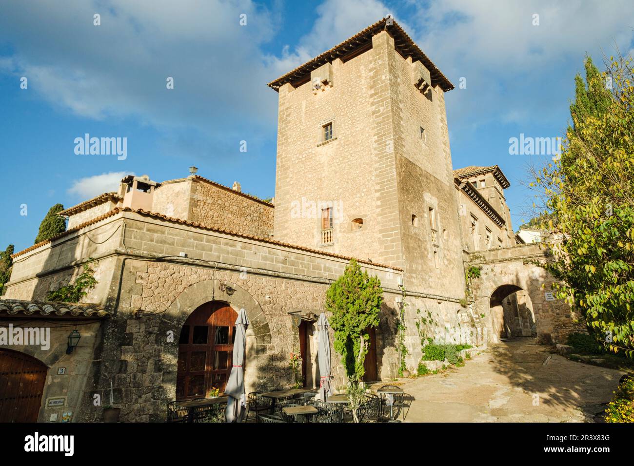 Palast von König Sancho, 1309, Valldemossa, Mallorca, Balearen, Spanien. Stockfoto