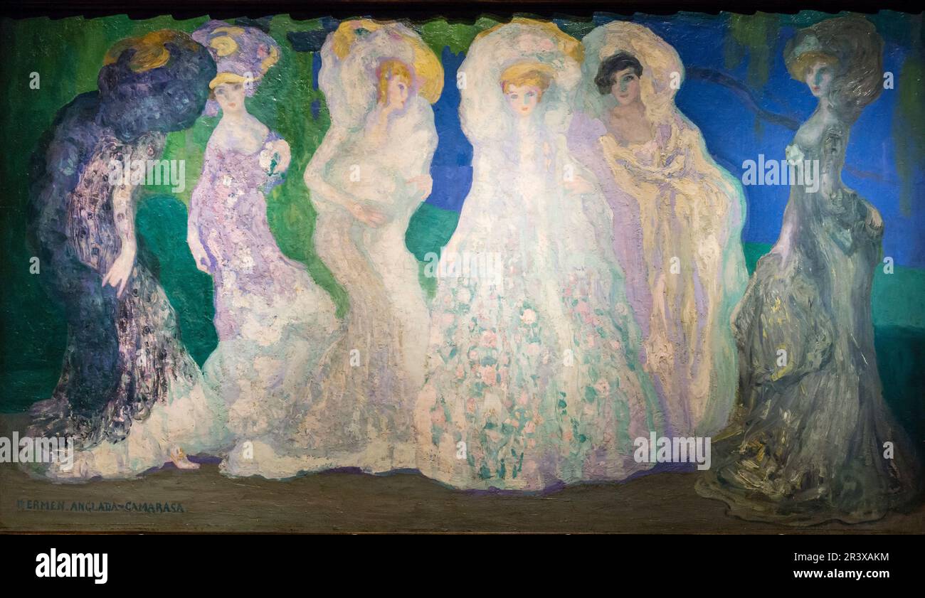 Hermen Anglada Camarasa, Los Ópalos, Oleo, Museo Nacional de Bellas Artes (MNBA), Buenos Aires, Republica Argentina, cono sur, Südamerika. Stockfoto