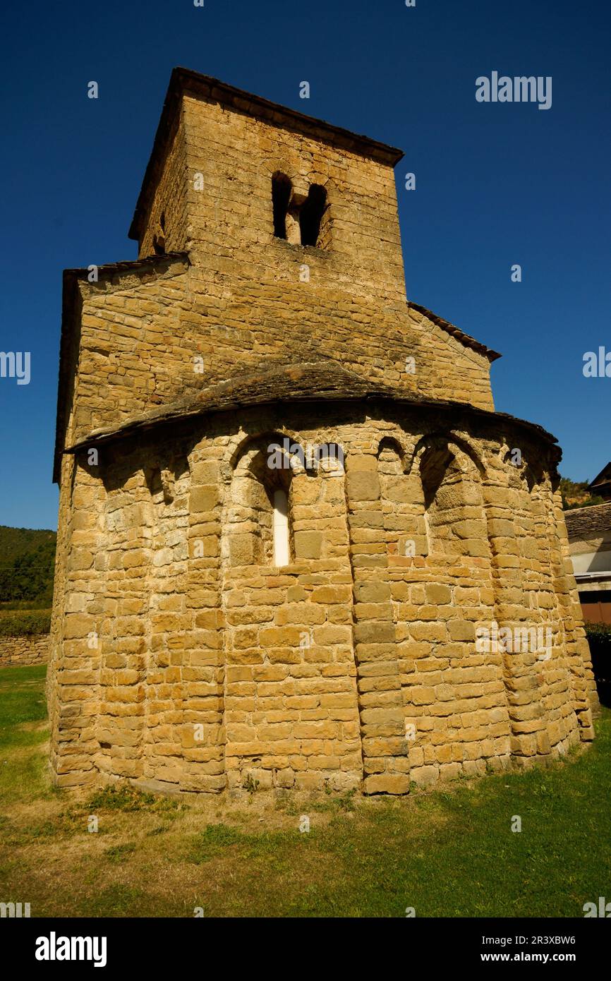 Iglesia de San Caprasio (s.XI). Santa Cruz De La Serós.Huesca.Cordillera Pirenaica. Navarra.España. Stockfoto