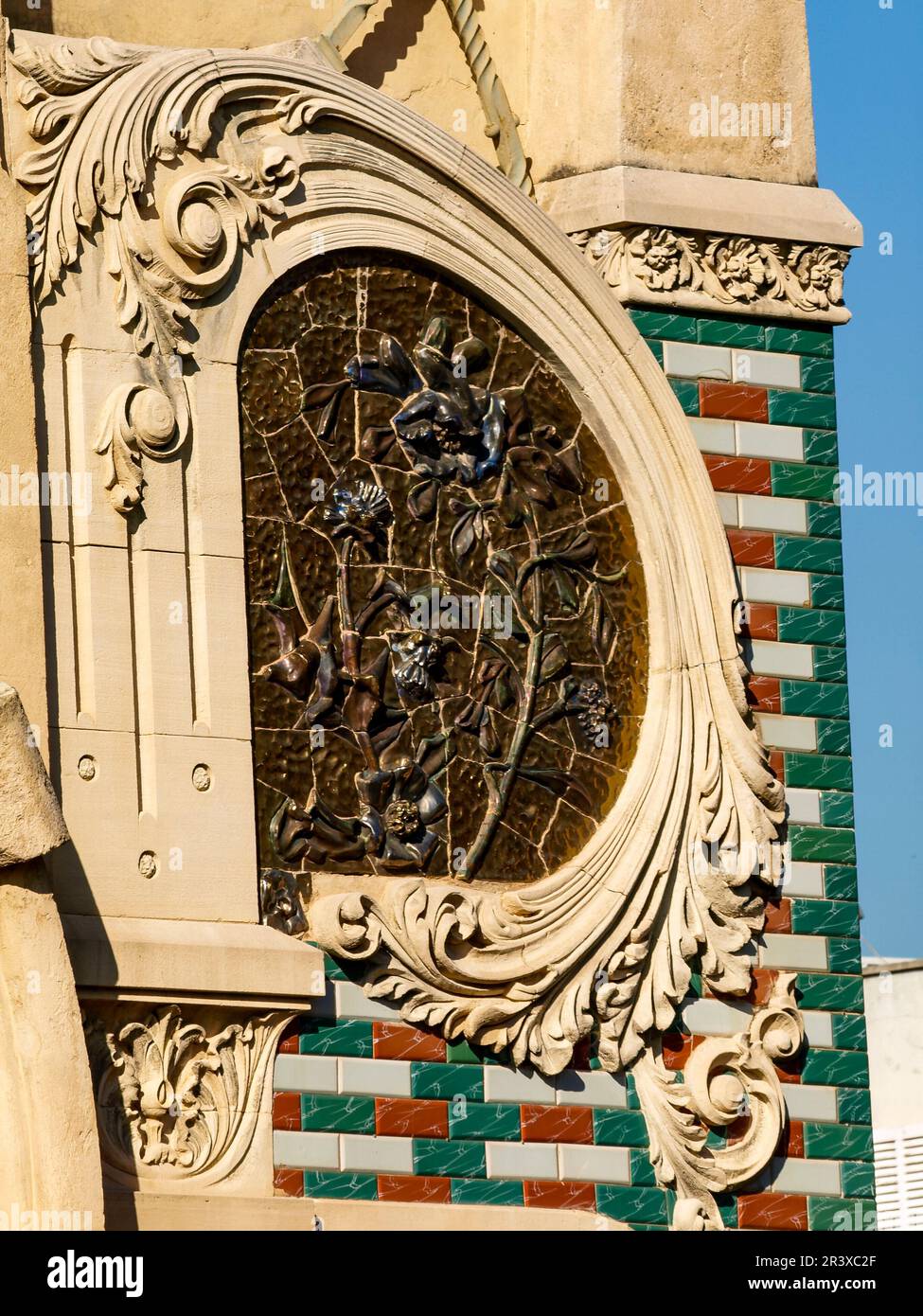 Edificio modernista de los antiguos almacenes El Águila (1908). Ciudad de Palma. Mallorca. Balearen. España. Stockfoto