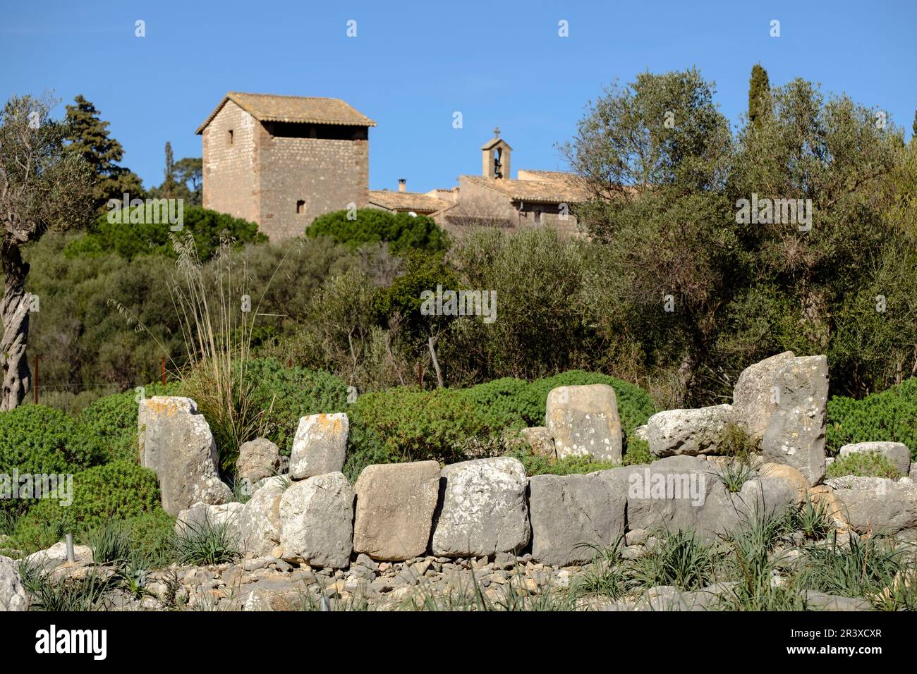 Santuario talayotico de Son Mas, Valldemossa, Mallorca, Balearen, Spanien. Stockfoto