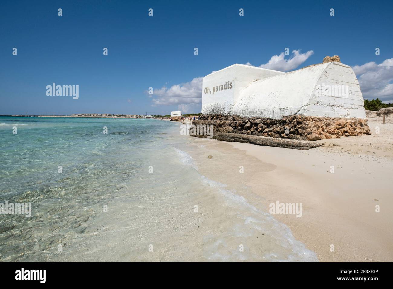 SA Rapita-Ses Covetes Beach Stockfoto