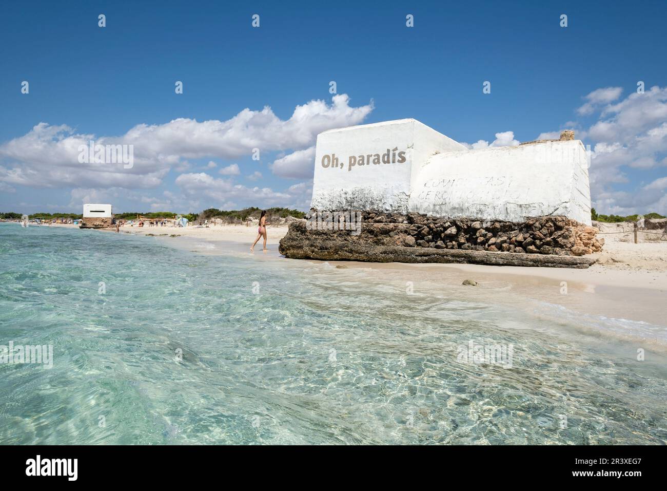 SA Rapita-Ses Covetes Beach Stockfoto